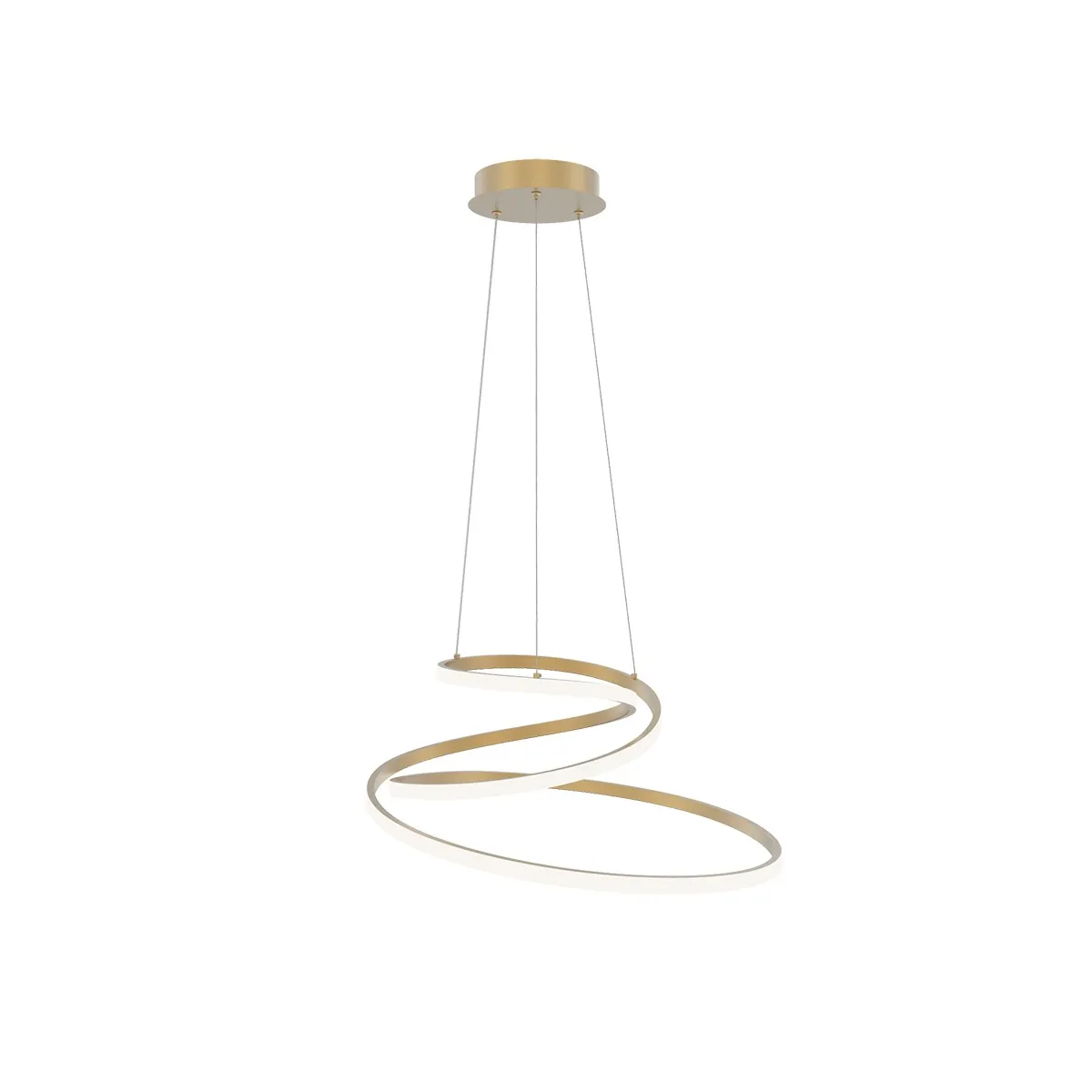 SOSPENSIONE LED COASTER ORO 60W 8000LM CCT 60X28X150CM