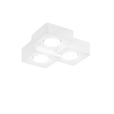 PLAFONIERA ATHEN QUADRATA BIANCA 3XGX53 27X27X7,3CM