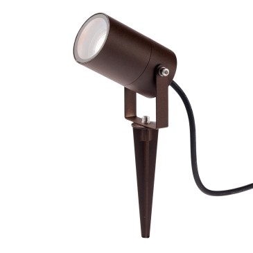 PROIETTORE AKRON CORTEN CON PICCHETTO 1XGU10 IP65 10X6CM