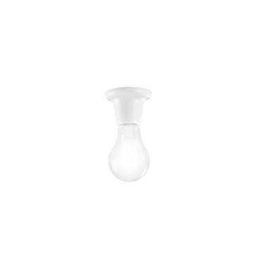 Portalampade Moderno bianco LED 1XE27 Componente per illuminazione minimal