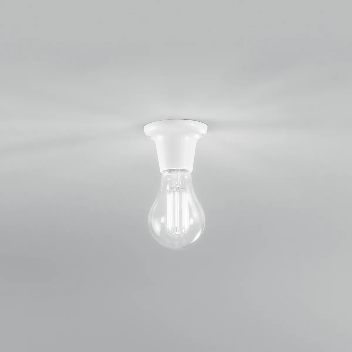 PORTALAMPADE DOUBLEU WS BIANCO 1XE27 7,5X5,7CM