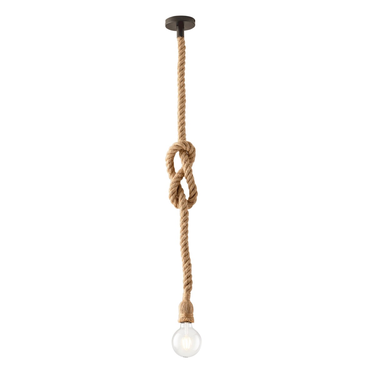 SOSPENSIONE ROPE CANAPA 1XE27 150CM