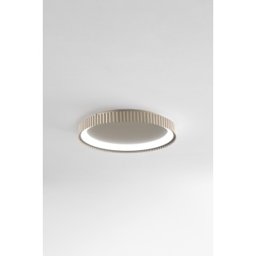 PLAFONIERA LED NIKE ORO IN METALLO 40W 5840LM DIP-CCT 2700/3200/4000K D49,5XH5CM