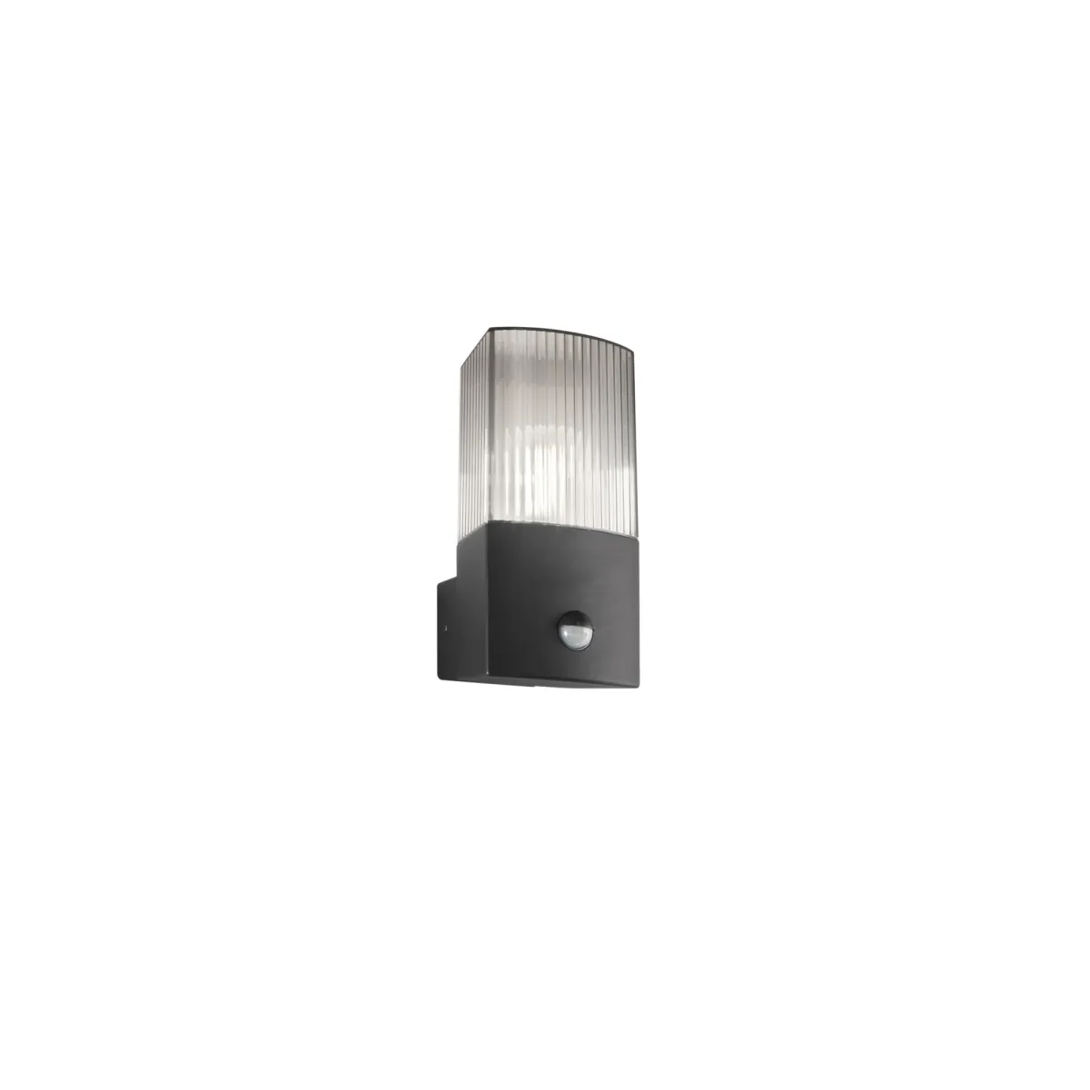 APPLIQUE DARK ANTRACITE/FUME' 1XE27 IP54 CON SENSORE...