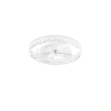 PLAFONIERA LED VENTILATORE NASHI BIANCO 30W 4800LM CCT 50X11,5CM