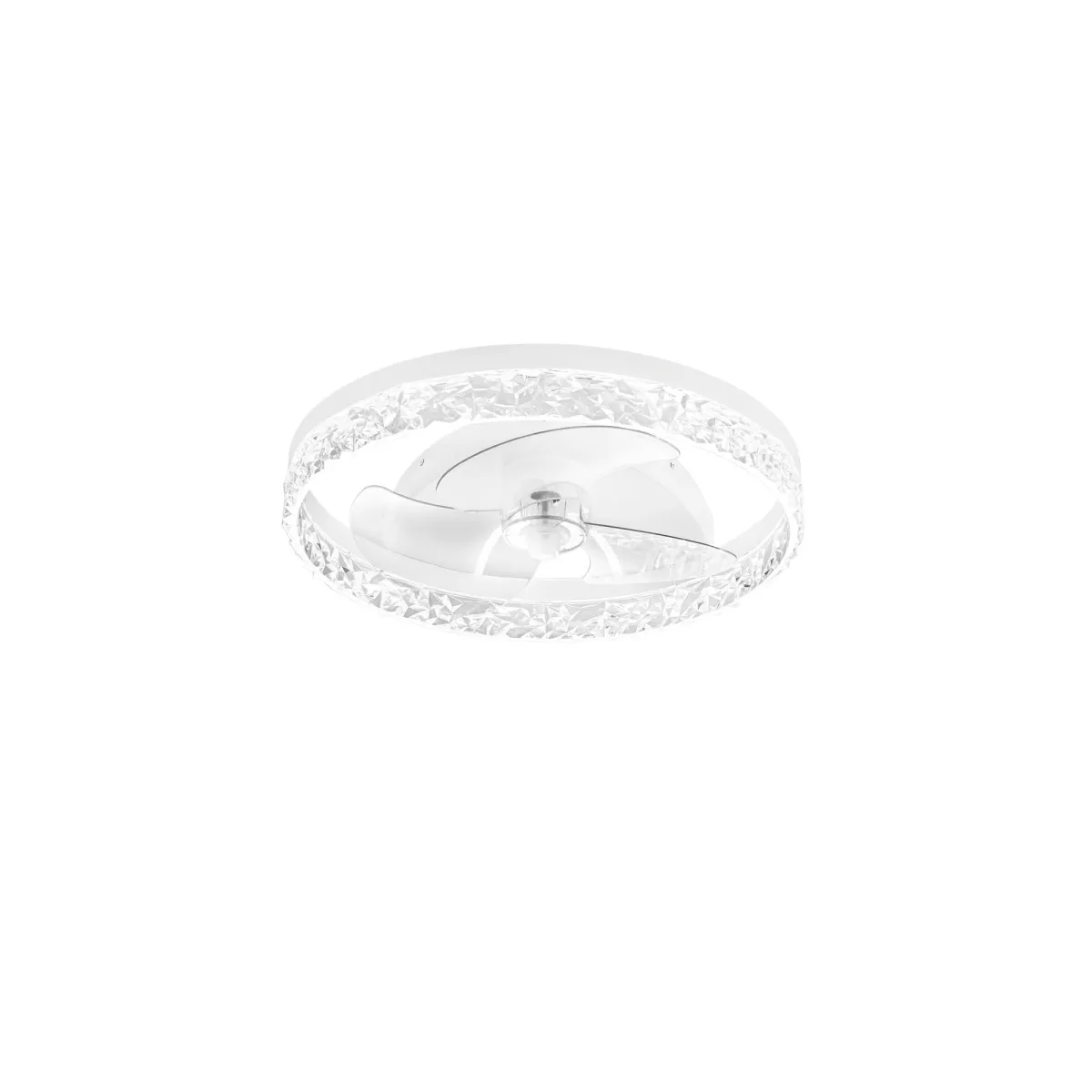 PLAFONIERA LED VENTILATORE NASHI BIANCO 30W 4800LM CCT...