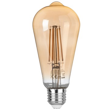 Lampadina LED E27 8W Filamento ambrato 806 Lumen Luce vintage