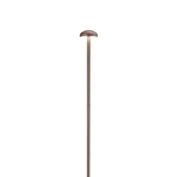 KIT 4PZ PALETTI DA GIARDINO LED DC24V PUCK BRONZO 3W 360LM 3000K IP65 4,2X60CM INCLUSI CAVI 300CM