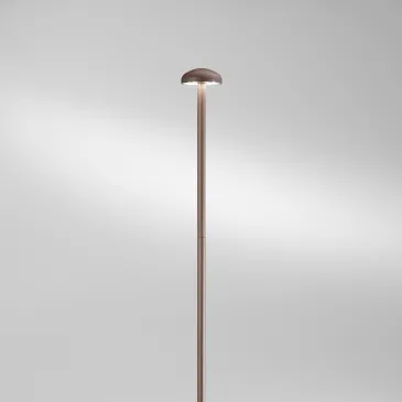 KIT 4PZ PALETTI DA GIARDINO LED DC24V PUCK BRONZO 3W 360LM 3000K IP65 4,2X60CM INCLUSI CAVI 300CM