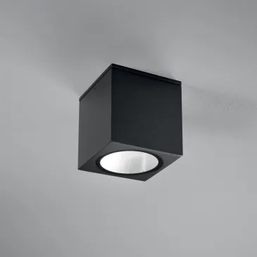 PLAFONIERA CITIZEN NERA QUADRATA 1XE27 IP54 15X15X17CM