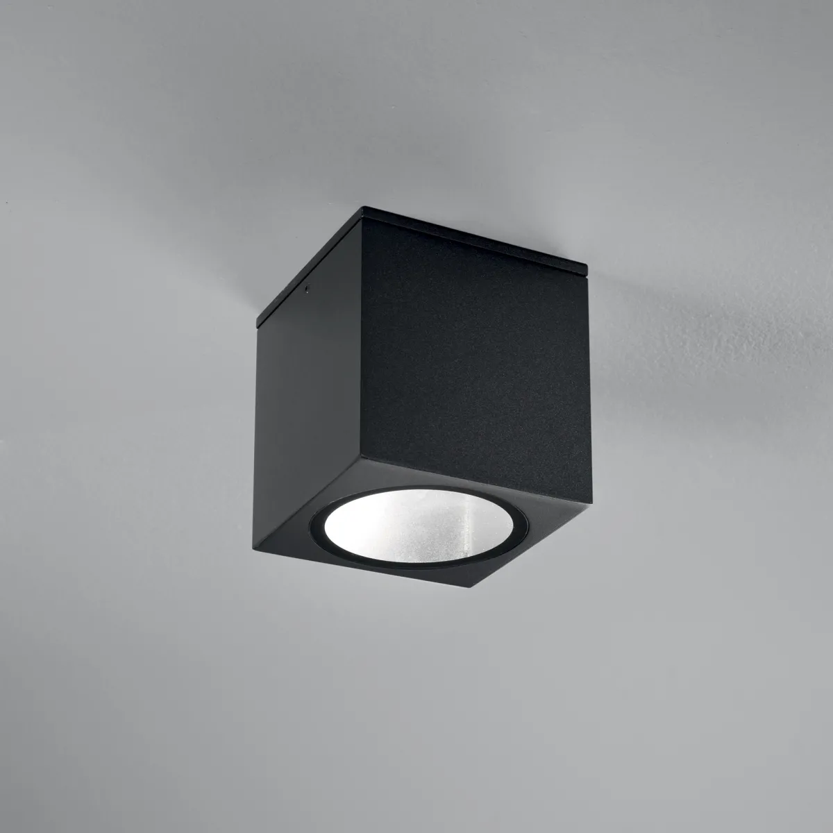 PLAFONIERA CITIZEN NERA QUADRATA 1XE27 IP54 15X15X17CM