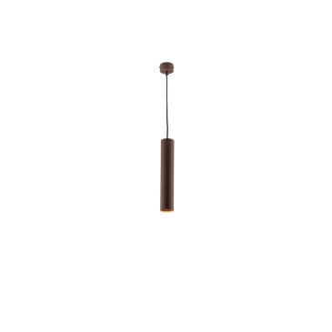 SOSPENSIONE FLUKE TONDA CORTEN 1XGU10 5,5X5,5X30CM