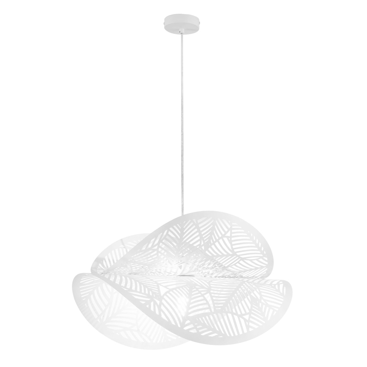 SOSPENSIONE RHEI-LEAF BIANCA DOPPIO DIFFUSORE 1XE27...