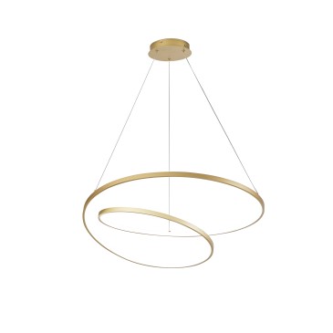 SOSPENSIONE LED LIEVE ORO 60W 8000LM CCT 80X11,2X150CM
