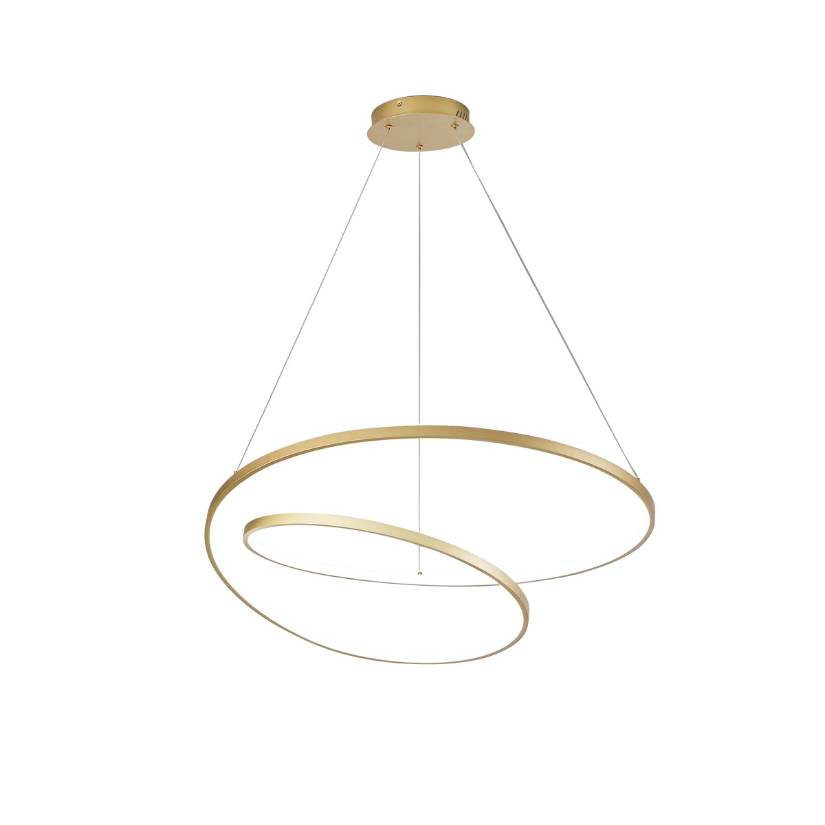 SOSPENSIONE LED LIEVE ORO 60W 8000LM CCT 80X11,2X150CM