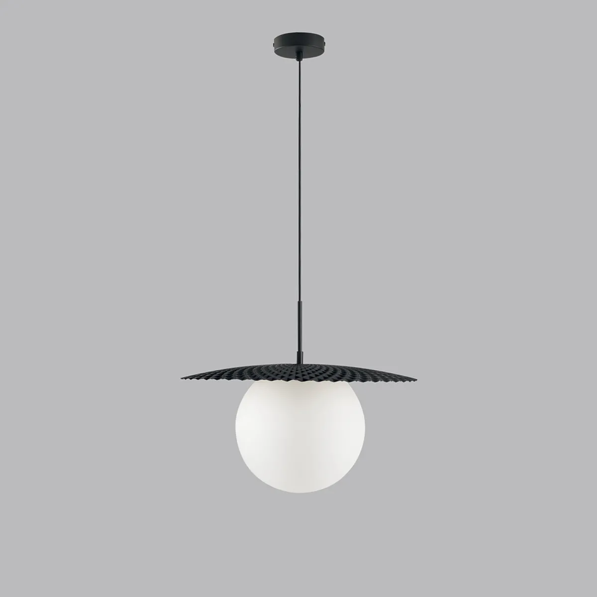 SOSPENSIONE CHAPLIN NERA 1XE27 45X45X159,8CM