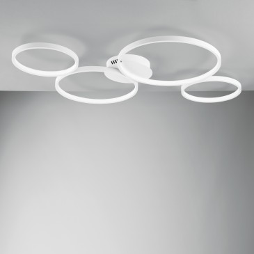PLAFONIERA LED FREDY BIANCO 60W 8000LM CCT 95X61X6,1CM