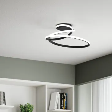 PLAFONIERA LED COASTER NERA...