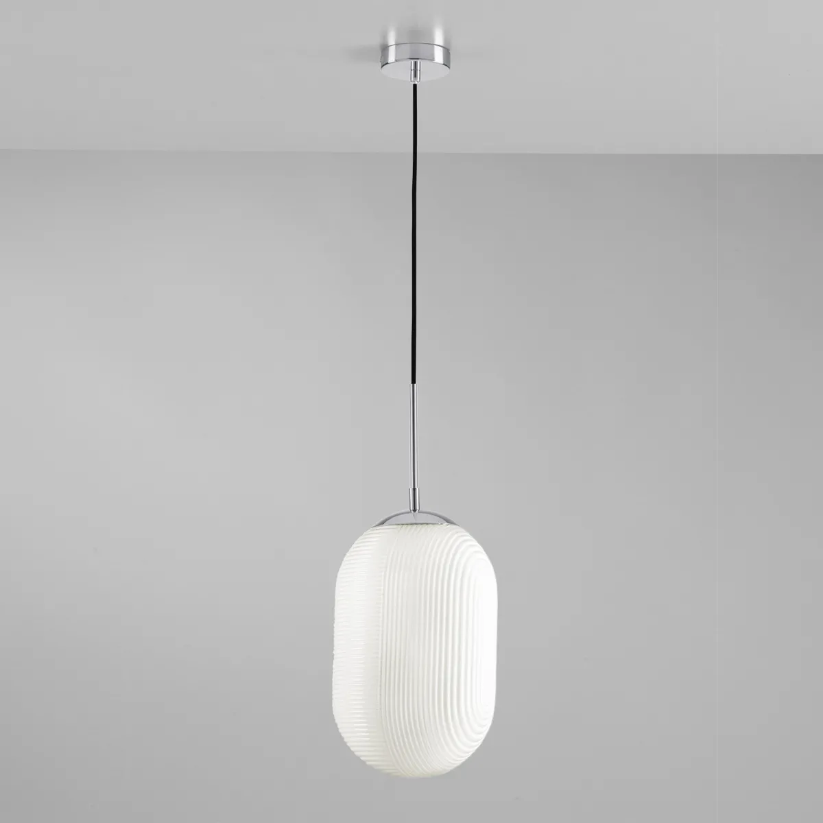 SOSPENSIONE GREENWICH OVALE BIANCA 1XE27 23X176,7CM