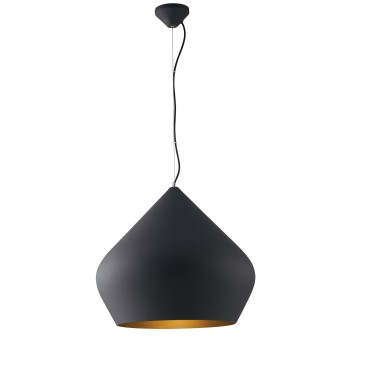 SOSPENSIONE THOLOS NERA/ORO 1XE27 52X201CM