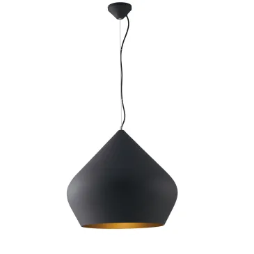 SOSPENSIONE THOLOS NERA/ORO 1XE27 52X201CM