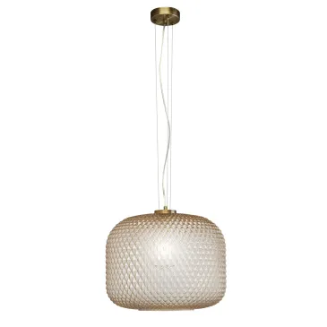 SOSPENSIONE ASHFORD SFERICA AMBRA 1XE27 40X150CM