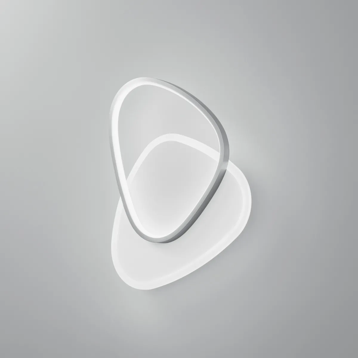 PLAFONIERA LED AYRTON TONDEGGIANTE NICKEL 42W 4500LM CCT 35X7X45CM