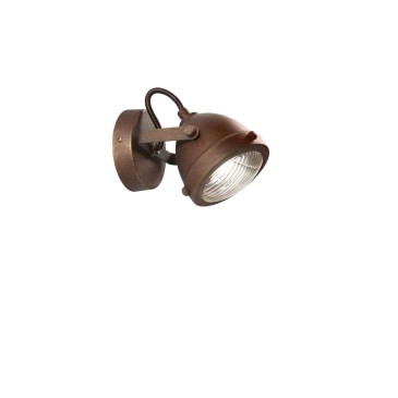 Applique murale vintage couleur rouille GU10
