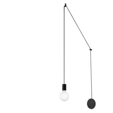 Plafonnier moderne noir ou blanc E27