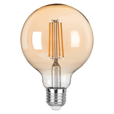 LAMPADINA LED FILAMENTO AMBRA E27 8W 806LM 2500K 300° 95X135mm 15000h CRI80