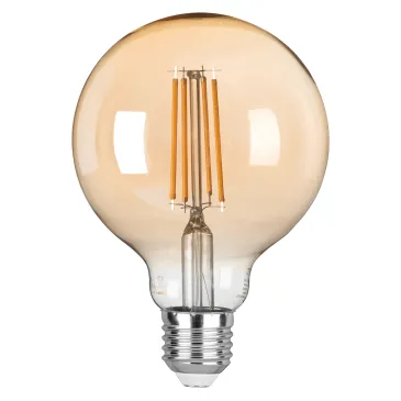 LAMPADINA LED FILAMENTO AMBRA E27 8W 806LM 2500K 300° 95X135mm 15000h CRI80