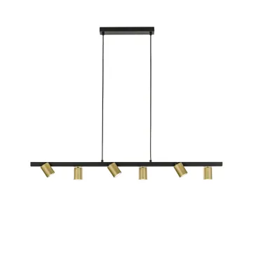 SOSPENSIONE NIZZA NERA/ORO 6XGU10 110X15X150CM