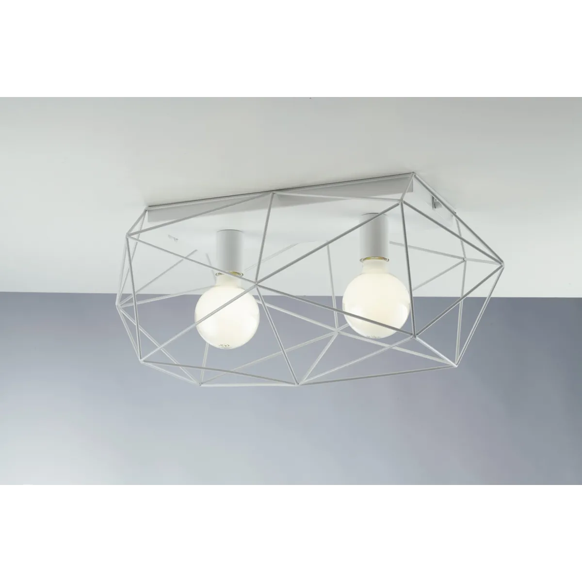 PLAFONIERA ABRAXAS BIANCA 2XE27 60X30X26,5CM