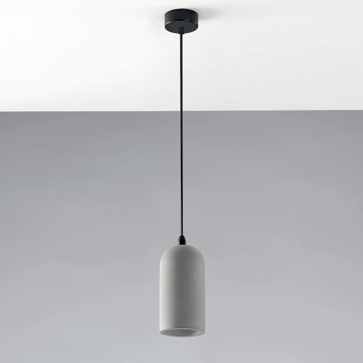 SOSPENSIONE ANDO FORMA GEOMETRICA GRIGIA 1XE27 10X150CM