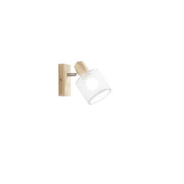 SPOT TWINSET CON BASE IN LEGNO 1XE14 MAX 40W 14X10X17CM