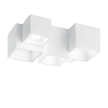 Plafoniera in Gesso Verniciabile 5xGU10