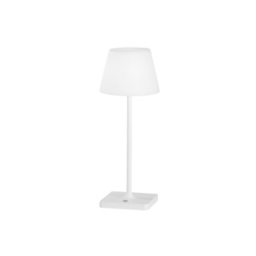 LAMPADA DA TAVOLO RICARICABILE LED JAMMIN BIANCA 2,2W 60LM 3000K DIMM. IP54 15X39CM