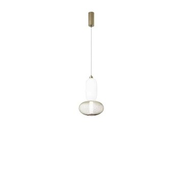 SOSPENSIONE LED INKAS ORO IN VETRO 16W 1860LM CCT 3000/3500/4000K 42X22X22CM