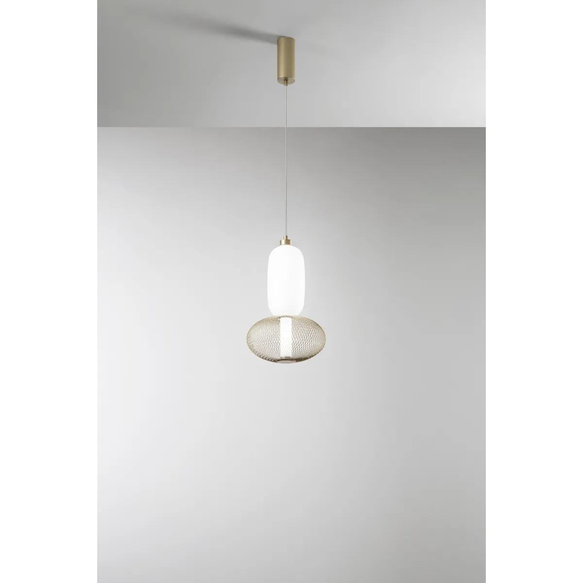 SOSPENSIONE LED INKAS ORO IN VETRO 16W 1860LM CCT...