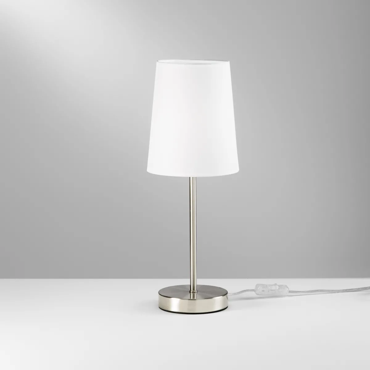 LAMPADA DA TAVOLO SALLY NICKEL 1XE14 15X15X41,8CM