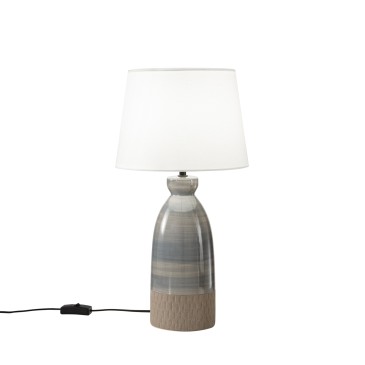 Lampe E27 moderne gris tourterelle ombré