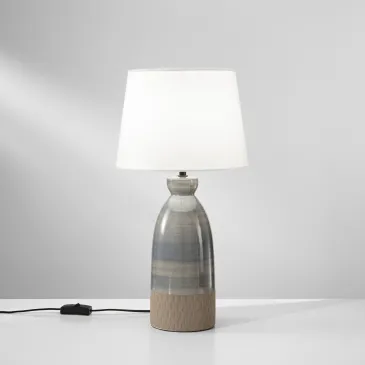 Lampe E27 moderne gris...