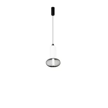 SOSPENSIONE LED INKAS NERA IN VETRO 16W 1860LM CCT 3000/3500/4000K 42X22X22CM