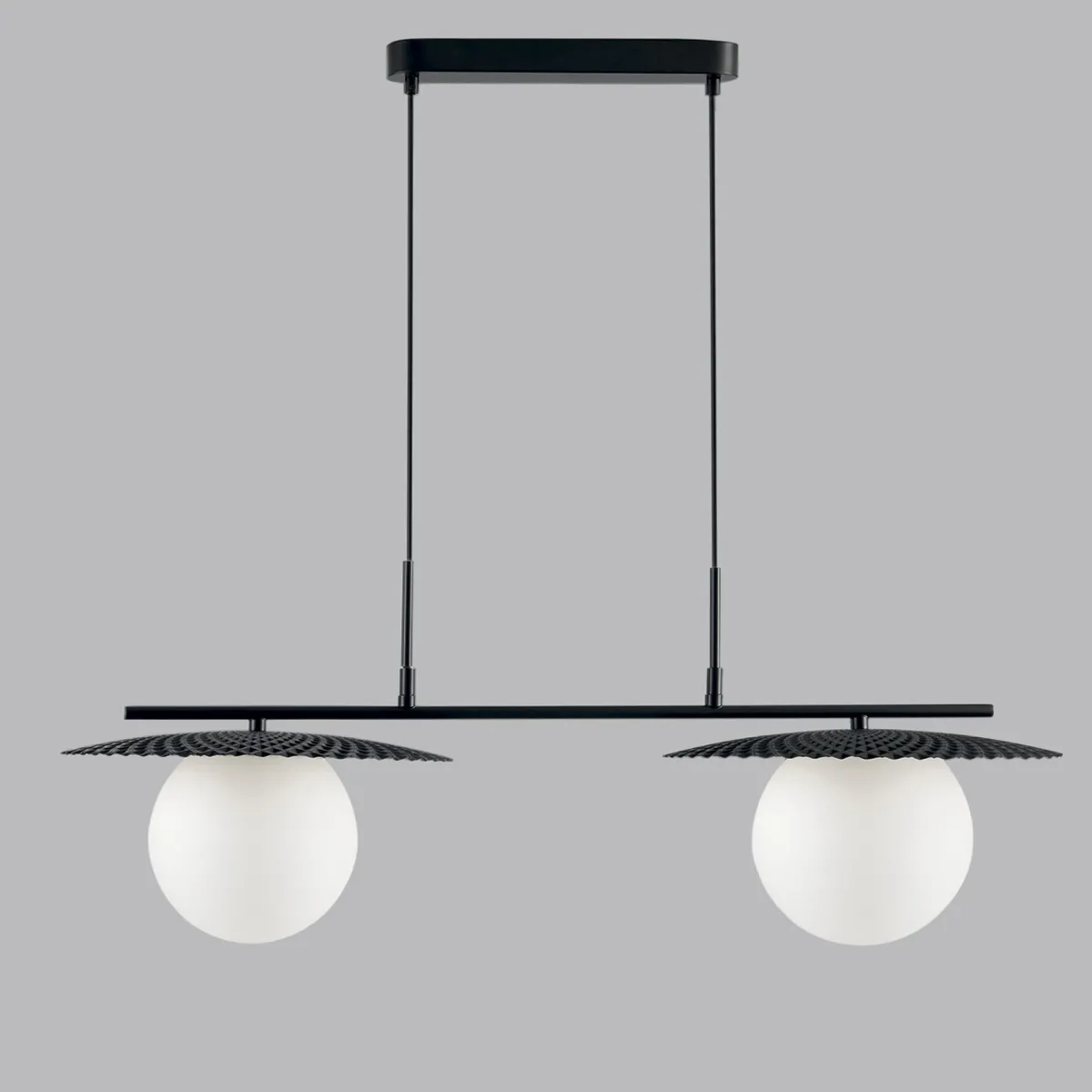 SOSPENSIONE CHAPLIN NERA 2XE27 97X146,2CM