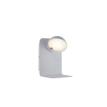 APPLIQUE LED BOING ORIENTABILE BIANCA CON USB 2A 5W 500LM 4000K 14X13X19CM