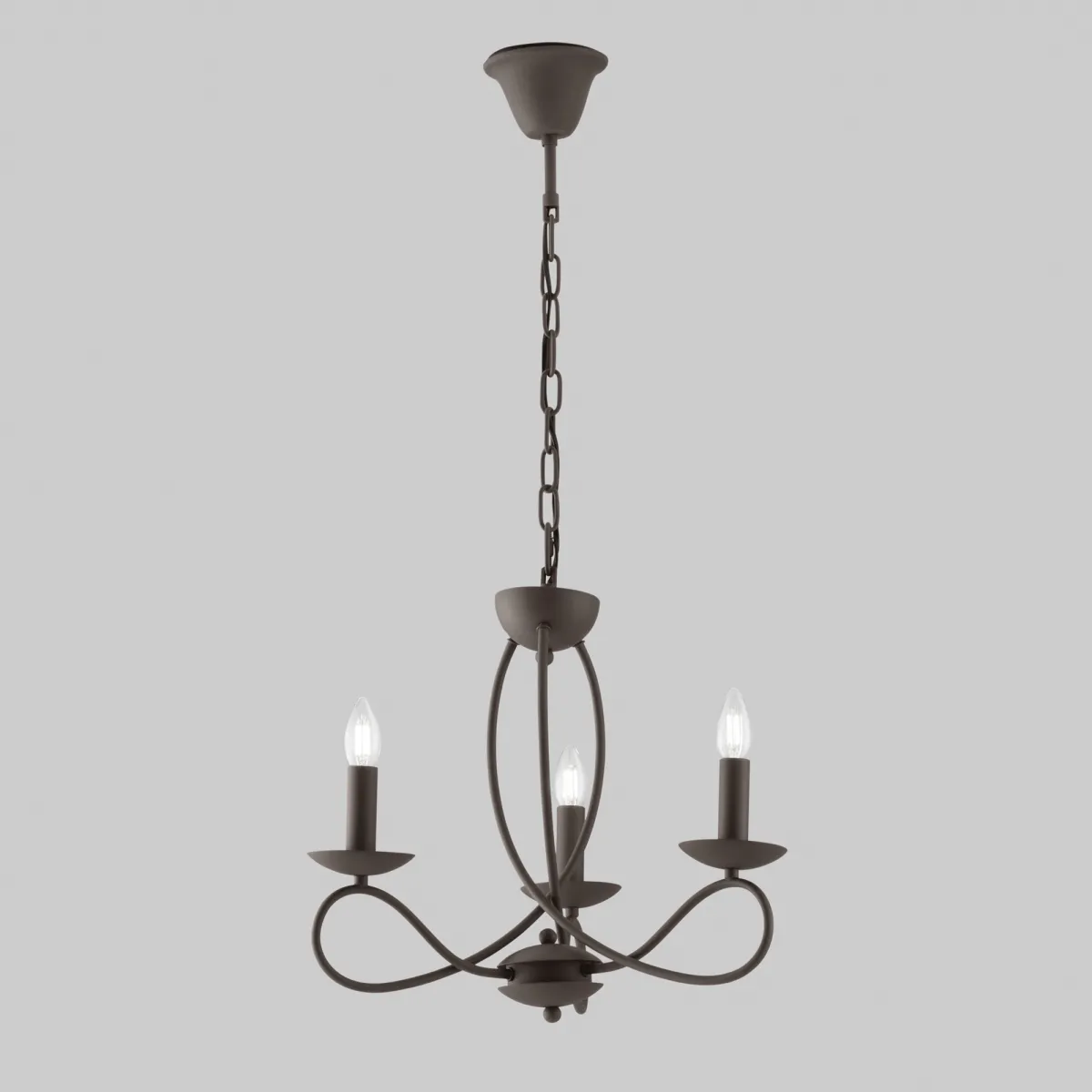 LAMPADARIO GINEVRA CORTEN 3XE14 48X120CM