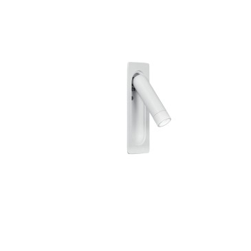 APPLIQUE LED AD INCASSO ORIENTABILE DEFOE BIANCA 3W 300LM 3000K 6,7X14X16,9CM
