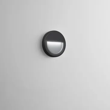 APPLIQUE LED SEGNAPASSI SMILE ANTRACITE 3W 300LM 4000K IP54 11X1,5CM