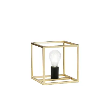 LUMETTO KIMERA NERO/ORO 1XE27 20X20X22,5CM