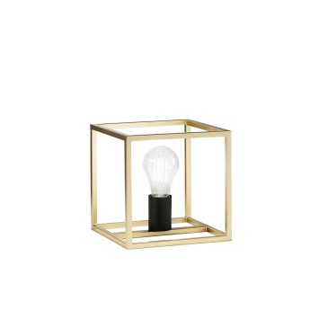 Lampe E27 moderne noire et dorée